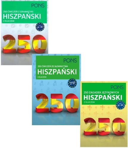 Zestaw hiszpański na 250 -  gramatyka + słownictwo+ zagadki