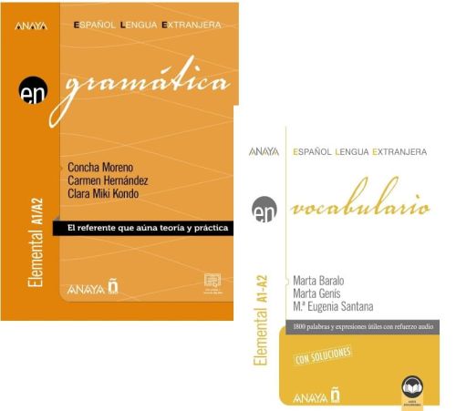 Gramatica + vocabulario elemental A1-A2 -  zestaw 1